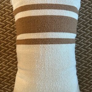 Pottery Barn Modern Farmhouse Striped Outdoor Lumbar Pillow